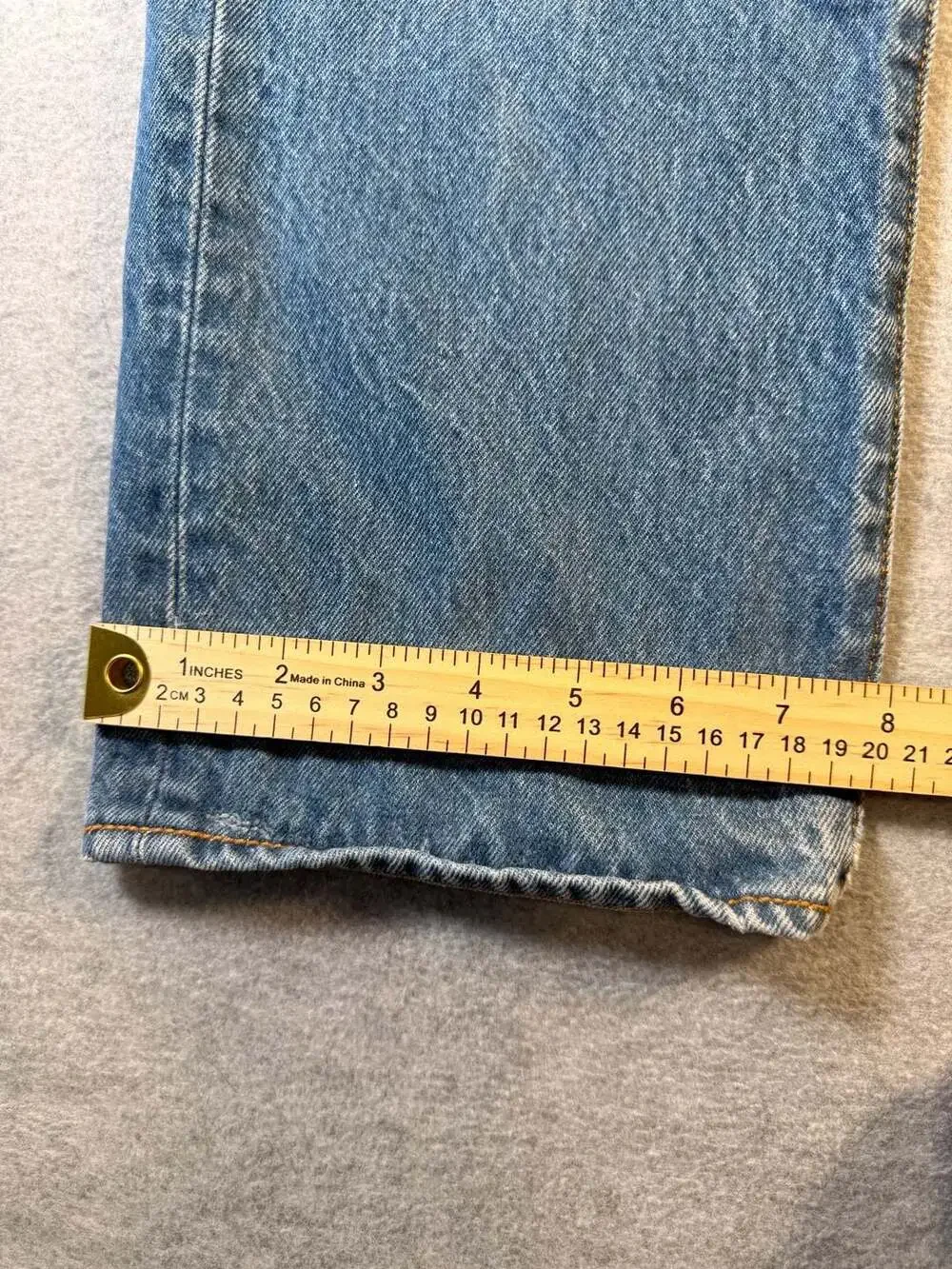 Levi's 501 Button Fly Straight Leg Jeans Light Wash